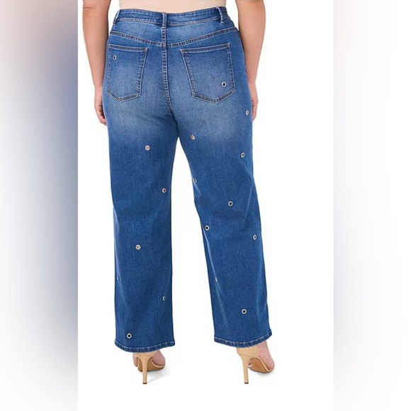 VINCE CAMUTO Grommet Detail Jeans - Picture 2 of 11